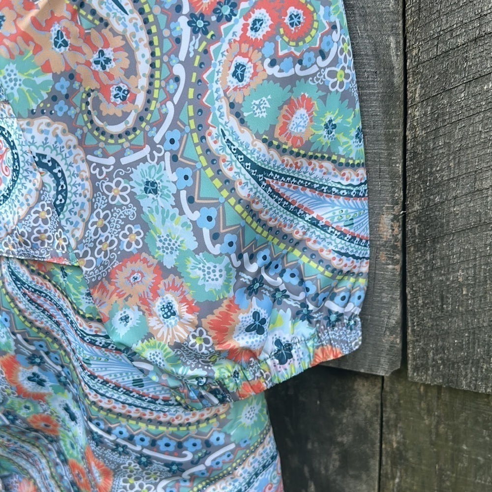 NWT Vera Bradley Packable Raincoat - Citrus Paisley Large Small Medium - Picture 11 of 13